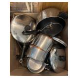 Stainless Steel and Aluminum Pots and Pans with Li