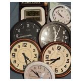 Seven Mixed Clocks, Including Analog and Digital M