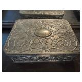 Godinger Jewelry Box with Floral Design and Velvet