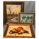 Three Original Artworks by M. Lamdin, Clyde Glover