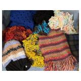Handmade-Looking Scarves and One Hat in Various St