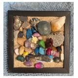 Tabletop Rock Sand Garden With Affirmation Stones,