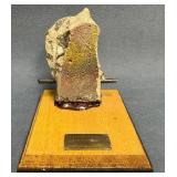 Berlin Wall Fragment with Mounted Display Base and
