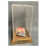 Fragment of the Berlin Wall with Display Case and