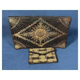Handmade Embroidered Indian Clutch and Coin Purse