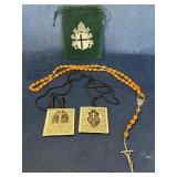 Vintage Roman Catholic Black Scapular of the Passi