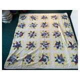 Handmade Large Quilt Approximately 83" x 78" with