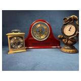 Three Table Clocks Incl. Howard Miller & Artistic