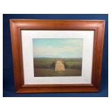 Framed Artwork Featuring a Wooden Pathway, 14"x17"