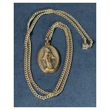 Vintage Stamped Italy Catholic Blessed Medal Penda