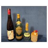 Vintage Liquor Bottles, Including Cognac and Whisk