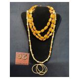 Peruvian Connection Jewelry Set: Wooden Necklaces,