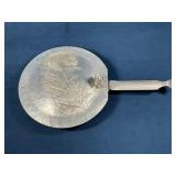 Hand-Hammered Aluminum Hinged Server with Chrysant