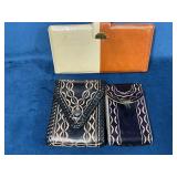 Three Leather Wallets and a Photo Holder