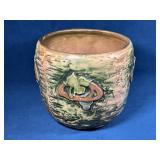 Weller pottery, Handcrafted Ceramic Vessel with Te