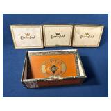 F. Lozano Cigar Box and Chesterfield Tobacco Tins