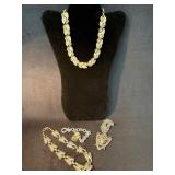 Three Vintage Necklaces with Pendant and Bracelet
