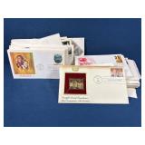 First Day Issue Covers with Commemorative Stamps a