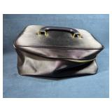 Estee Lauder Black Cosmetic Travel Bag with Gold H