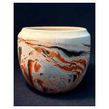 Nemadji Pottery Multicolored Swirled Clay Bowl
