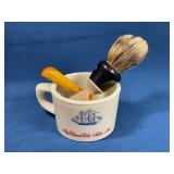 Vintage Shaving Set with Ship Themed Mug, Brush, a
