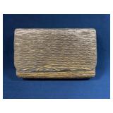 Gold Handmade Clutch Purse With Chain Strap