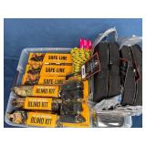 Outdoor Hunting Accessories Including Blinds, Seat