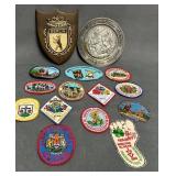 Marathon Memorabilia Including Patches, Plaque, an
