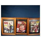 Three Framed Magazines Related to the Beloved Game