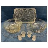 Glassware Featuring Serving Pieces and Vases