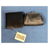 English Leather Wallet and John Weitz Coin Purse S
