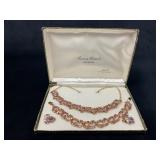 Aurora Borealis Crystal Jewelry Set with Necklace,