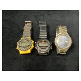 Three Wristwatches Including GPX, Aviator, and Day