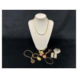 Jewelry and Accessories Featuring Necklace, Earrin
