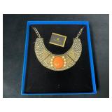Gold-Tone Melissa Gorga Textured Statement Necklac