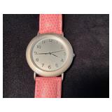 Estï¿½e Lauder Stainless Steel Quartz Watch with Pin