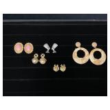 Five Pairs of Assorted Fashion Earrings in Multipl