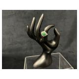 Sterling Silver Ring With Gold Overlay, Size 7