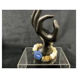 Made in India Beaded Bracelet with Blue Buddha Pen