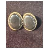 Hematite and Silver Earrings, 13 g Total Weight