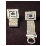Vintage Dante Cufflinks with Lazarite Stone and Ma
