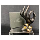 Kalifano Gold-Tone Bracelet with Citrine-Style Cry