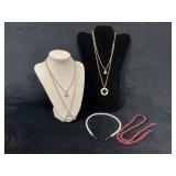 Necklaces, Headpiece, and Beaded Jewelry