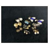 Vintage Costume Clip-On Earrings, Multi-Designs