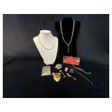 Necklaces, Brooches, Bracelets, and Decorative Pin