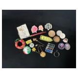 Decorative Items, Pins, Coins, and Memorabilia
