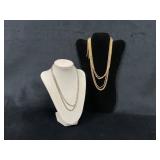 Gold-Toned and Silver-Toned Chain Necklaces