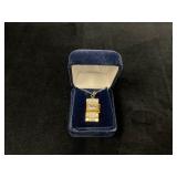 The Danbury Mint Slot Machine Pendant Necklace wit