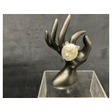 Silver-Toned Tiger Head Stretch Bracelet