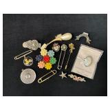Vintage and Handcrafted Pins and Brooches